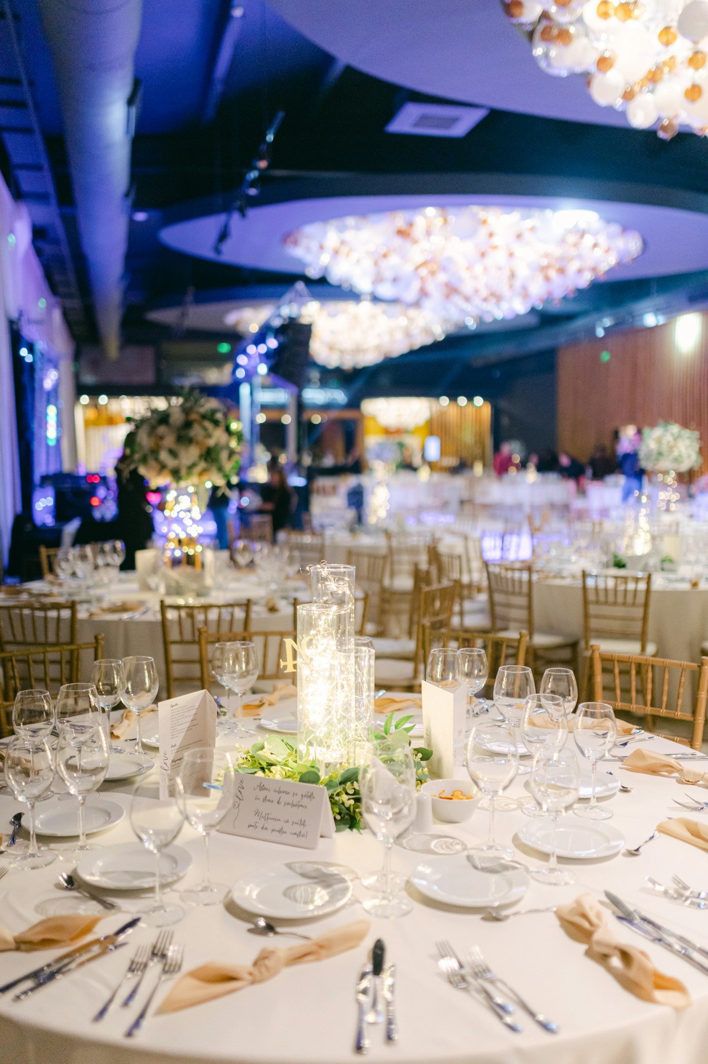 Gala dinner set-up